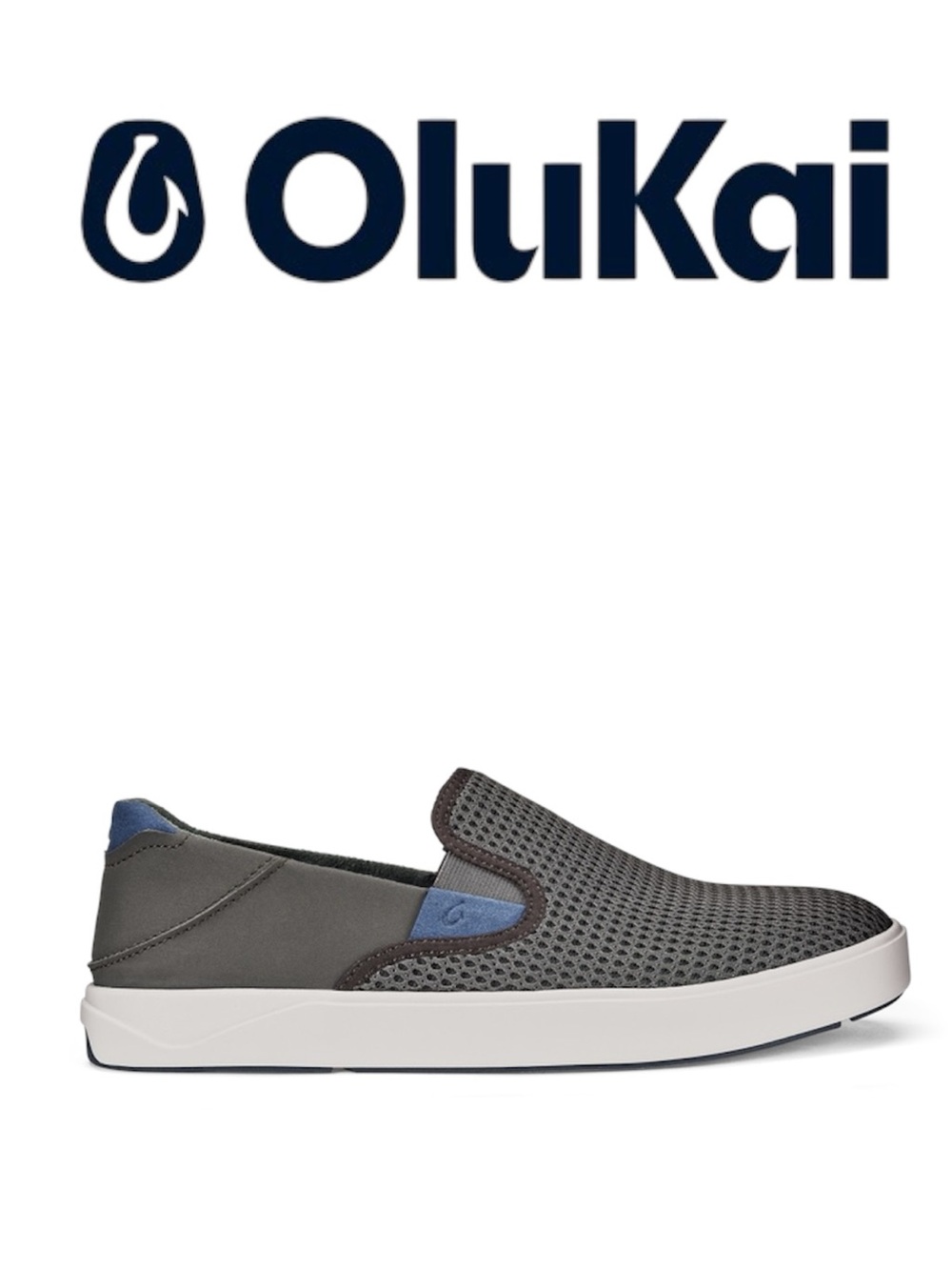 Lae‘ahi Men’s Breathable Slip-On Shoes in Pavement - Size 10.5